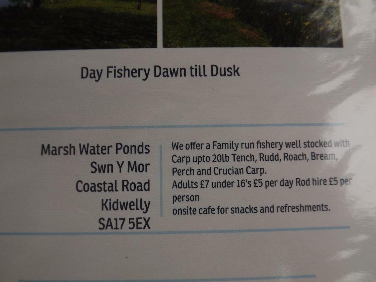 Вілла Marsh Water Ponds Fishery Kidwelly Екстер'єр фото